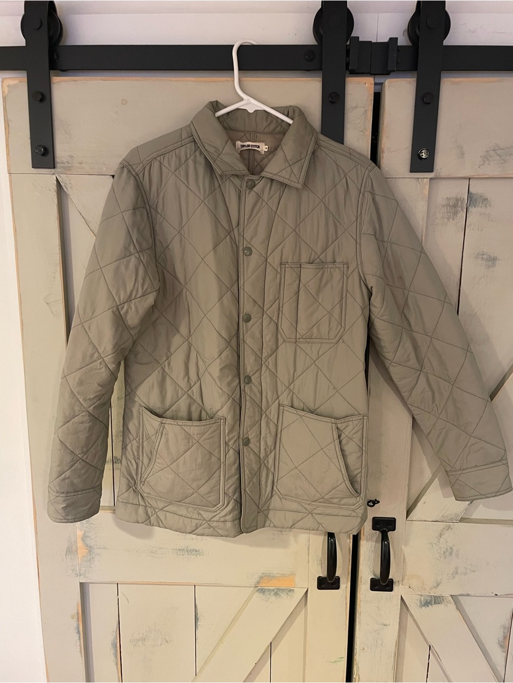 Taylor Stitch Ojai Jacket in quilted sagebrush green size 38